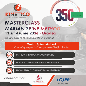 Masterclass Mobilizare Spinală 3D – Marian Spine Method Oradea | 13–14 iunie